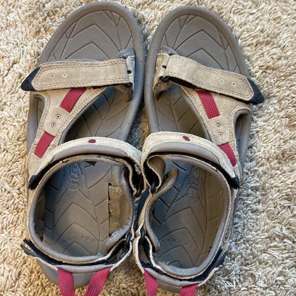 Teva Men Adjustable Straps Tan Suede Sports Sandals SN 6964 Size 9 main image 5